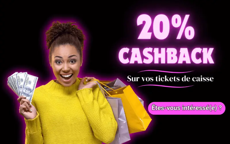 inovocb: 20 pourcent de CashBack sur vos tickets de caisse